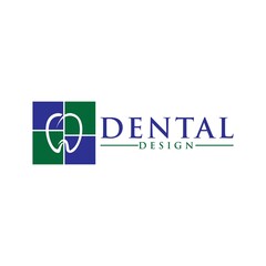 Dental Clinic Logo Dental abstract design vector template Linear style design. Dentist stomatology medical doctor Logotype concept icon.