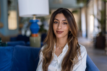 Portrait Of Smiling Muslim Woman 