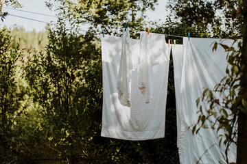 Drying sheet outside