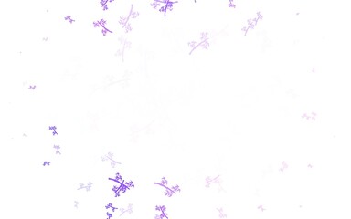 Light Purple, Pink vector natural backdrop with branches.