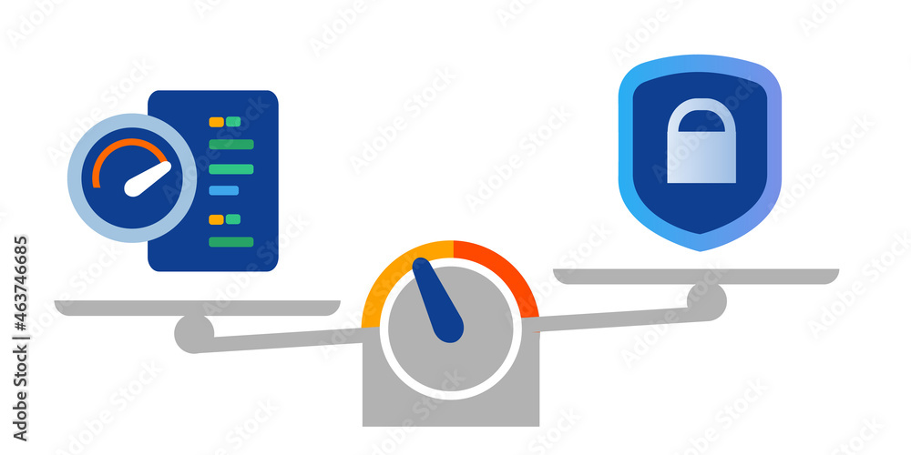Poster speed performance vs security privacy secure protection balancing with development code