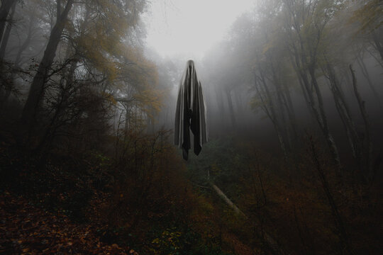 Ghost in the middle of the forest