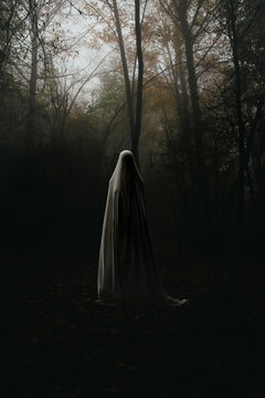 Ghost in the middle of the forest