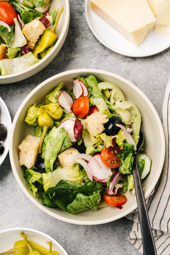 Italian Salad Overhead
