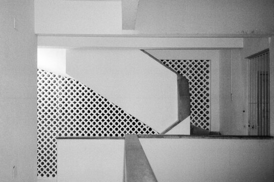 Architecture detail of a corridor and staircase