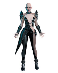 Paranormal Queen Woman, 3D Rendering, 3D Illustration