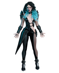 Paranormal Queen Woman, 3D Rendering, 3D Illustration