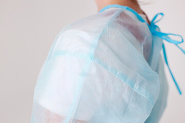 Disposable medical uniform protects against viruses and bacteria