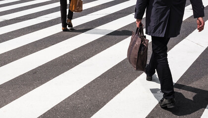 Businessmen in the street