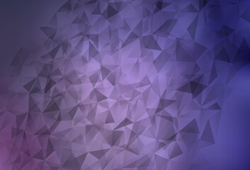 Light Purple vector polygon abstract backdrop.