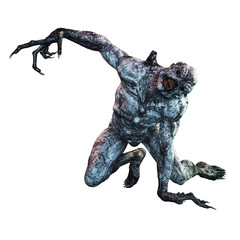 Alien Creature Man, 3D Rendering, 3D illustration