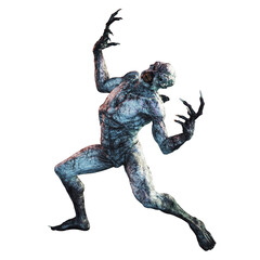 Alien Creature Man, 3D Rendering, 3D illustration