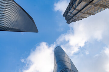 Fototapeta na wymiar modern building tower in shanghai