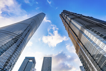 modern office building in shanghai.