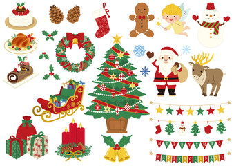 クリスマスイラスト素材セット