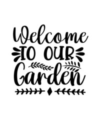 Fototapeta premium Garden SVG bundle, garden words svg,Garden Designs Svg file cutting file