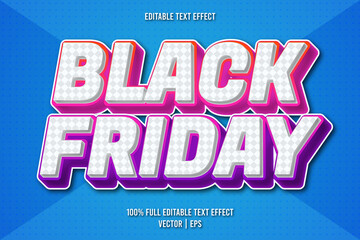 Black friday editable text effect comic style