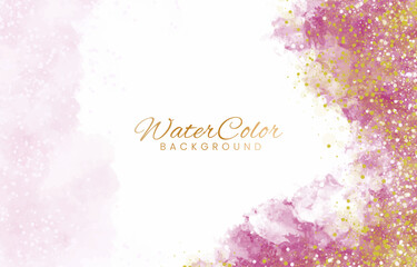 Abstract colorful watercolor for background.