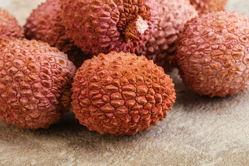 Tropical sweet exotic fruit lychee