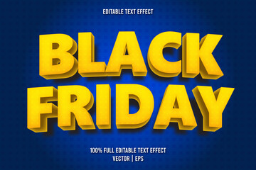 Obraz premium Black friday editable text effect comic style