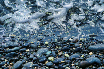 Blue sky and sea and sandy beach
