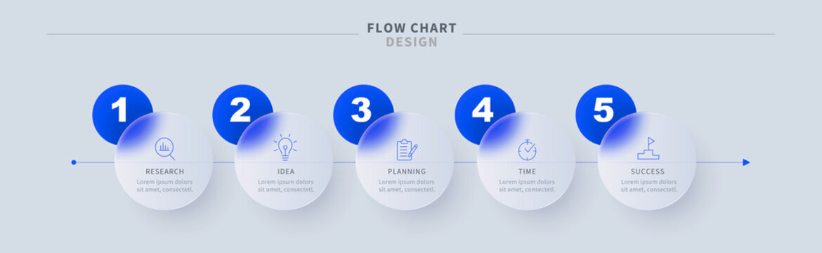 Business flowchart infographics