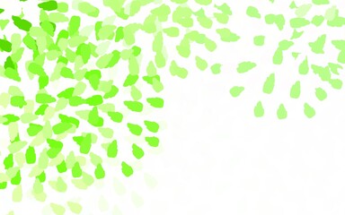 Light Green vector backdrop with memphis shapes.