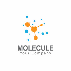 Molecule symbol logo template vector illustration design