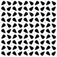 Seamless vector pattern in geometric ornamental style. Black pattern.