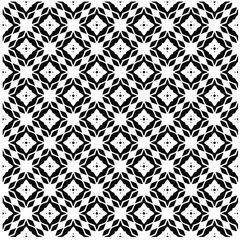 Rolgordijnen Seamless vector pattern in geometric ornamental style. Black pattern. © t2k4