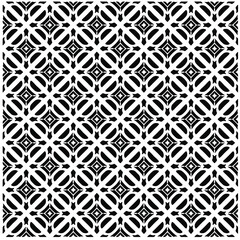 Seamless vector pattern in geometric ornamental style. Black pattern.