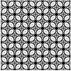 Seamless vector pattern in geometric ornamental style. Black pattern.