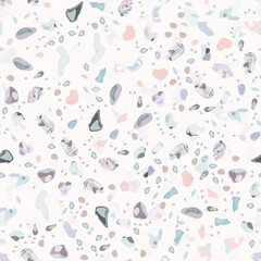 Terrazzo Texture Vector. Flooring Seamless Pattern