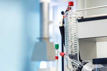 Coil condenser of Rotary Evaporators for the extraction of a lipid from a solid material,...