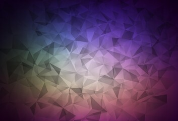 Obraz premium Dark Pink, Green vector abstract polygonal template.
