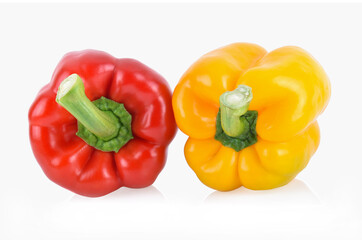 fresh sweet pepper isolated on white background