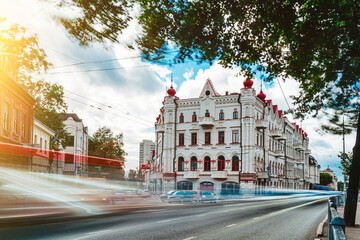 The architectural monument Kekin's House, art nouveau style in Kazan, Russia. Built in 1905.