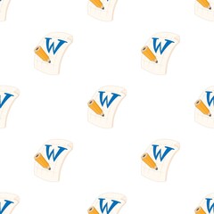 Word file pattern seamless background texture repeat wallpaper geometric vector