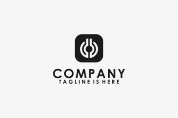 Obraz premium Letter D Mirror Logo Design Icon Template