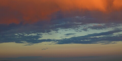 sunset in the mountains