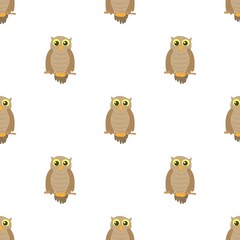 Fototapeta premium Halloween owl pattern seamless background texture repeat wallpaper geometric vector
