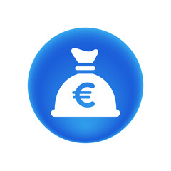 Money Bag Euro - Sticker