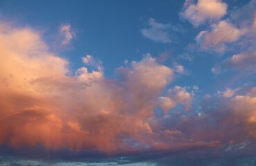 sunset over the sea