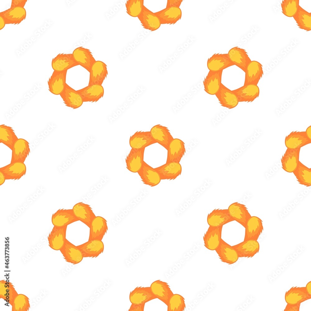 Poster orange abstract circle pattern seamless background texture repeat wallpaper geometric vector