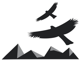 鷹のシルエット