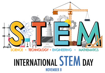 International STEM Day on November 8th logo banner