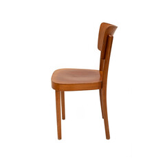 old wooden chair on white background