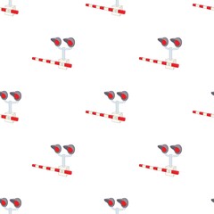 Railroad crossing pattern seamless background texture repeat wallpaper geometric vector