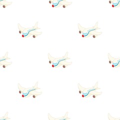 Passenger airliner pattern seamless background texture repeat wallpaper geometric vector