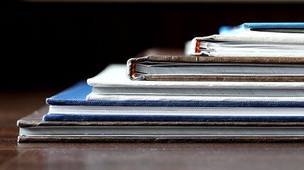 A Stack of Old Photo Book